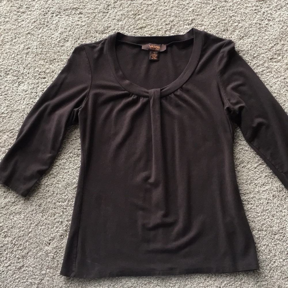 Victor 3/4 sleeve sleeve shirt, brown